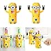 Cute Two Eyes Minions Design Wash Set Toothbrush Holder Automatic Toothpaste Dispenser with Brush Cup (Yellow)