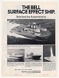 1976 Bell Aerospace LSES Large Surface Effect Ship Print Ad