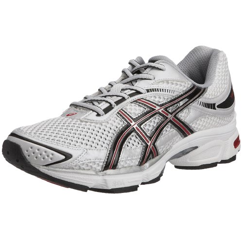 ASICS Men’s Gel Stratus Running Shoe White/Silver/Red T9A1N/0191 11 UK