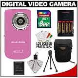 Bell & Howell Take 1 Digital Video Camcorder & Still Camera (Pink) with 8GB Card + Case + Tripod + Accessory Kit