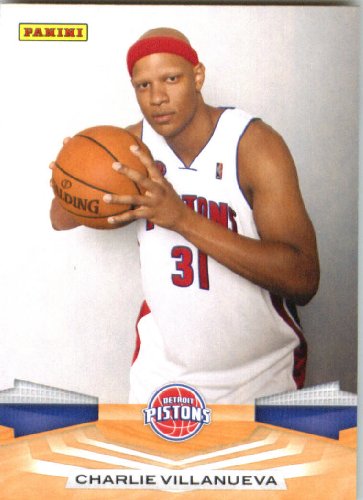2009 /10 Panini NBA Basketball Card # 73 Charlie Villanueva Detroit Pistons Mint Condition- Shipped In A Protective ScrewDown Display Case!
