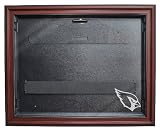 Arizona Cardinals Removable Face Jersey Display, Mahogany