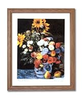 Renoir French Pear Flower Wall Home Decor Wall Picture Oak Framed Art Print