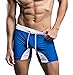 Linemoon Men's Fashion Solid Nylon Splice Swim Shorts