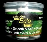 Natural & Bio-degradable, Disposable & Hypo-allergenic - Gertrude's Green Ec'o Towels - #28 Plastic -"Simply Moisten with Water & Unravel" - "So Easy" "See FREE Offer"