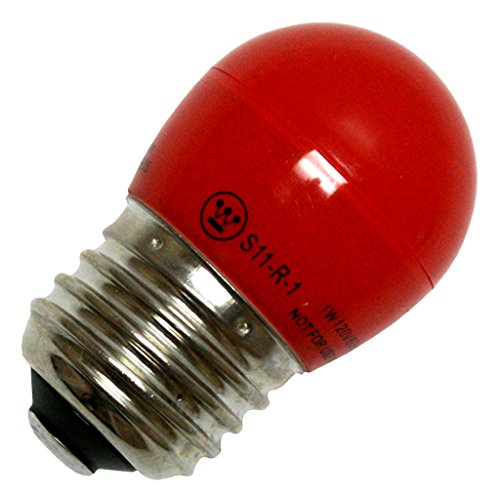 Westinghouse 03469 Nanolux 1-Watt S11 LED Bulb, Red