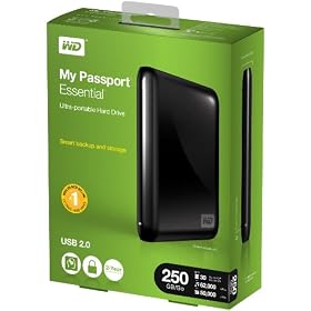 Western Digital My Passport Essential 250GB Ultra Portable USB Hard Drive