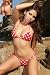 Adjustable Top & Tonga Tie Thong (Red w/White Polka Dots)