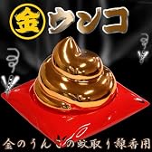 超デカ！くて蚊を倒し金運めっちゃくちゃ☆湯気もでちゃう♪金のうんこの蚊取り線香用ウンコ