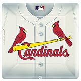St. Louis Cardinals Baseball Square Banquet Dinner Plates (18) Party Supplies