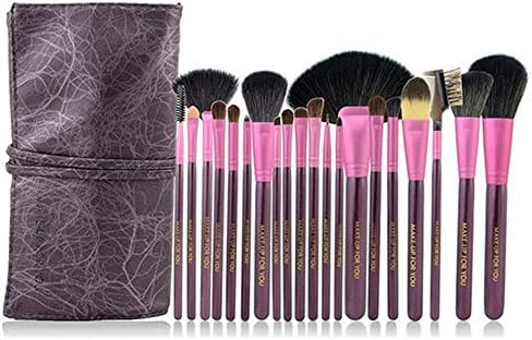 Make-up for You 20pcs High-grade Make up Kit Wooden Handle Cosmetic Brush Set MN020 (purple)