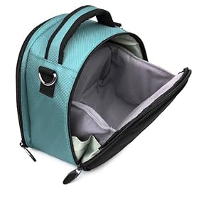 Vangoddy Laurel Sky Blue with Luxury Lining Sony Alpha Digital SLR Camera Case for: Sony Alpha A77 , A65 , SLT-A57 , a55 , SLTA55V , SLT-A37K , SLT-A37M , SLTA33L , Body Only or with Translucent Mirror Technology , 3D Sweep Panorama , or Sony E Lens