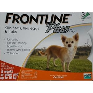 1 X Frontline Plus for Small Dog Upto 10kg (22lbs) - 3 Packs 1 X Frontline Plus for Small Dog Upto 10kg (22lbs) - 3 Packs