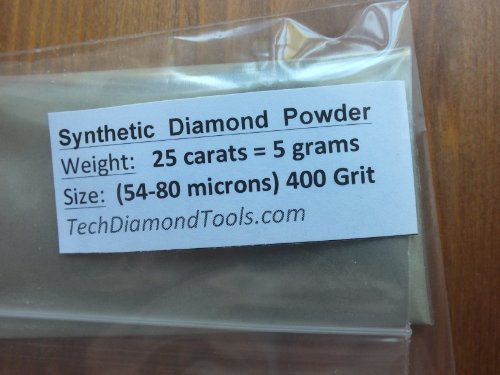 Diamond Powder 400 Grit 54-80 Microns -25ct .,= 5 Grams