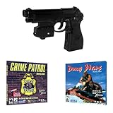 EMS Top Gun 3 Cime Patrol PC Game Pack - Wireless Light Gun for PC, MAME, PS2, PS3, and XBOX on ANY Display Including CRT, LCD, Plasma, HD TVs and Projectors!