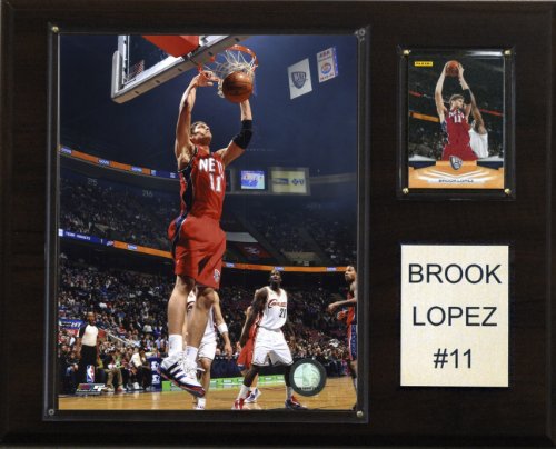 NBA Brook Lopez New Jersey Nets Player Plaque