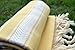 Dandelion - Basic Pattern - 100% Naturally-Dyed Cotton Turkish Towel Peshtemal - 71x39 Inches - Yellow