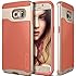 Galaxy S6 Edge Case, Caseology&reg; [Wavelength Series] Textured Pattern Grip Cover [Pink] [Shock Proof] for Samsung Galaxy S6 Edge (2015) - Pink