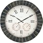 Springfield 91698 18-Inch Slate Mosaic Clock with Thermometer and Hygrometer