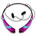 Rymemo 2016 Newest Match Color Universal Wireless Bluetooth 4.1 Music Stereo Sports Headset Headphone Vibration Neckband Style Earphone Earpiece for Cellphone, Blue-Purple