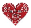 SMT LED Flashing Heart Kit