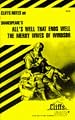 CliffsNotes on Shakespeare's All's Well That Ends Well & The Merry Wives of Windsor (Cliffs notes)