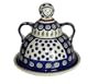 Polish Pottery Peacock Cheese Lady