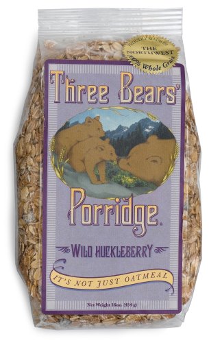 Three Bears' Porridge Wild Huckleberry, 16-Ounce Bags (Pack of 6)
