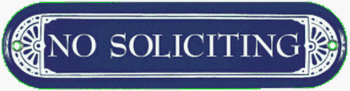 No Soliciting