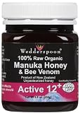 Wedderspoon Organic Organic Manuka Honey Active 12+ w/Bee Venom-8.8 oz