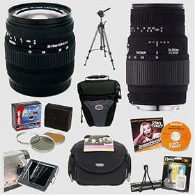 Click here to buy Sigma 70-300mm and 28-70mm DG Lens Set + Pro Accessory Kit for Canon EOS by Sigma.