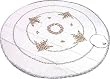 Round Table Cloth and Napkins with Colorful Kashmir Embroidery (rktcl023)