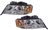 Audi A6 (6 Cylinder,FWD/AWD) Replacement Headlight Assembly (Halogen) - 1-Pair