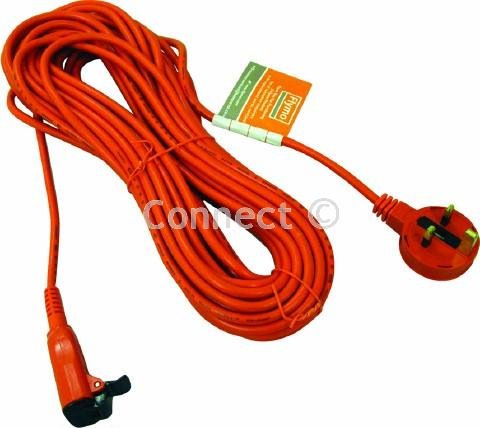 Original Flymo Replacement Lead Mains Cable 15 Metre Long With Fitted Plugs
