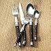 Jean Dubost Laguiole 5-Piece Flatware Set (Black Handles