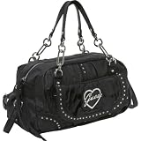 GUESS Bellissima Medium Box Satchel, BLACK Review