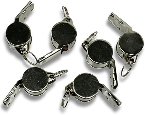 Lot 10x Metal Referee Whistle School Soccer Football Sport Blowing Dog Trainning