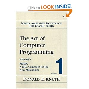 The Art of Computer Programming, Volume 1, Fascicle 1: MMIX -- A RISC Computer for the New Millennium