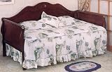 BEAUTIFUL CHERRY FINISH SLEIGH STYLE DAYBED.