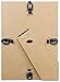 Case of 6, Clip Picture Frames for 5 x 7 Prints, Tempered Glass Front Panel with Chipboard Back, Photo Holders for Tabletop and Wall Hanging Use, Frameless Design