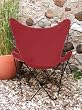 Classic Butterfly Chair - Red on Blackframe