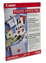 Canon 1029A004 Photo Paper Pro for BJC-8200 (8.5inx11in, 15 Sheets )