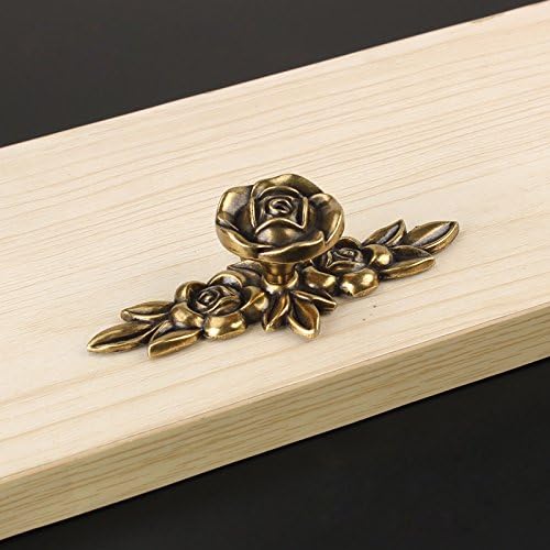 5 X Antique Bronze Rose Cabinet Drawer Knob Retro Furniture Door Pull Handle (A3: 103*43*26mm)