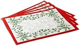 Lenox Golden Holly 13-inch by 19-inch Placemat, Set of 4
