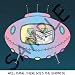 Londons Times Funny Aliens Cartoons - Alien Reading Enquirer - Coffee Gift Baskets - Coffee Gift Basket