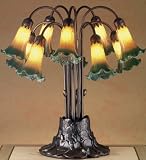 10 Light Tiffany Pondlily Table Lamp