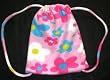 NEW ITEM!! Kids POLAR Fleece Ditty Bag / Back Pack - PINK FLORAL