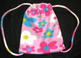 NEW ITEM!! Kids POLAR Fleece Ditty Bag / Back Pack - PINK FLORAL