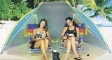 Rio Portable Nantucket Cabana Beach Hut Beach Shelter SPF 50