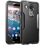 Nexus 5X Case, SUPCASE Google Nexus 5X Case Cover (2015 Release) Unicorn Beetle Series Premium **Slim** Hybrid Protective Case / Bumper (Black/Black)